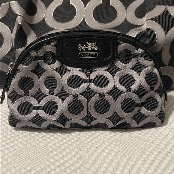 Coach Madison Denim Black and Gray Shoulder Bag Set - Picture 3 of 15